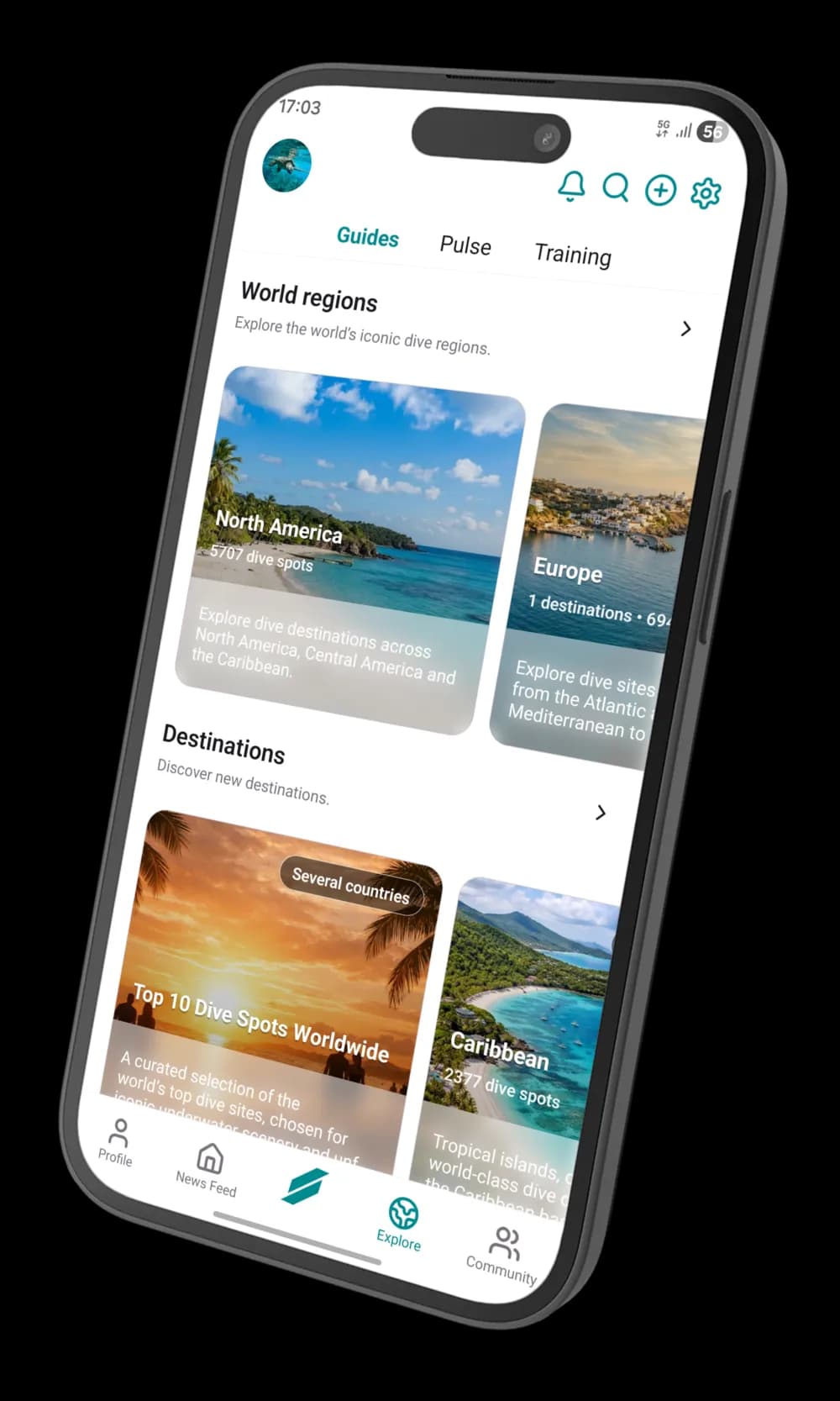 Scubbl app mockup