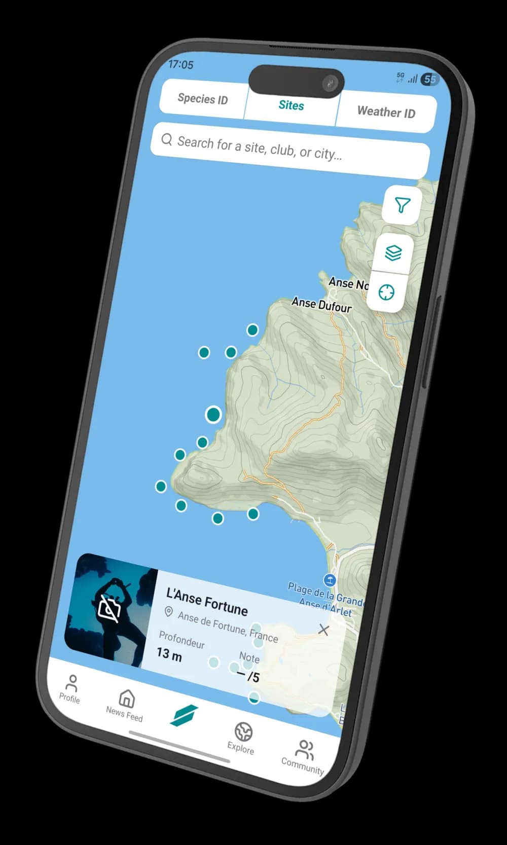 Scubbl app mockup